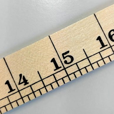 Government Stamped Wooden Ruler Metre Stick - inches side- William Gee UK