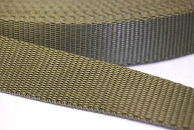 Polypropylene Webbing - Olive Green