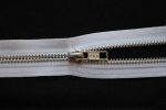 YKK MAO56 No. 5 Open Ended Metal Zip - White