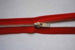 YKK RAO56 No. 5 Open Ended Metal Zip - Red