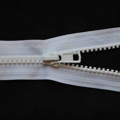 YKK VSOR No. 5 Open Ended Plastic Zip - White