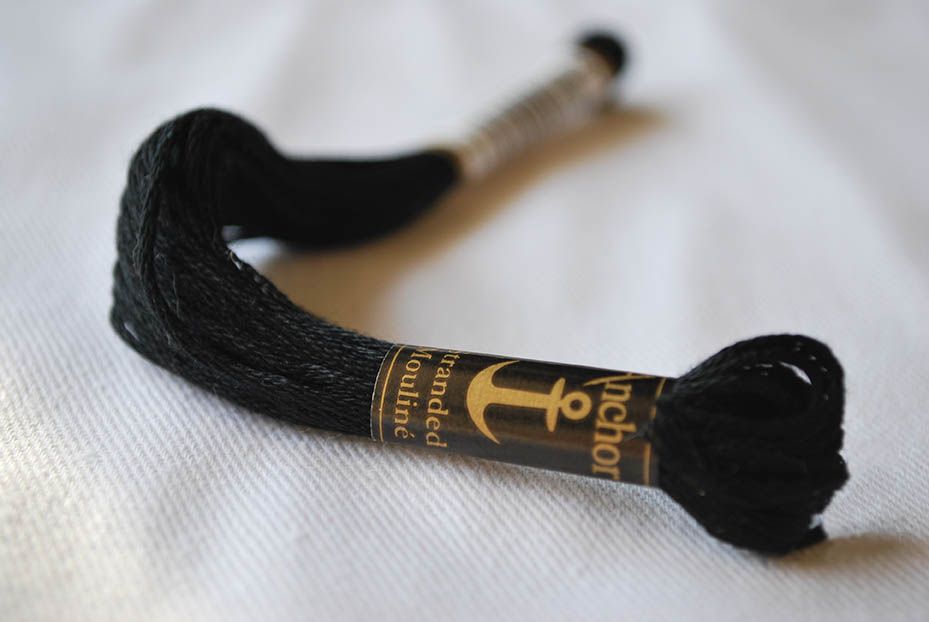 Anchor Embroidery Thread, Black