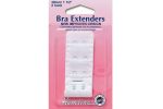 Hemline Bra Extender - White - 28mm Double Hook