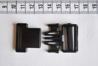 Plastic POM Buckle 25mm - Black