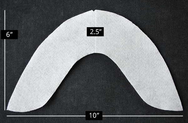 U-Shaped Sleeve Head Roll Dimensions