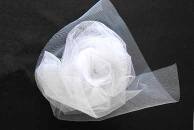 Nylon Dress Net - White