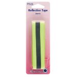 Hemline Reflective Tape 25mm Fluorescent Yellow - William Gee