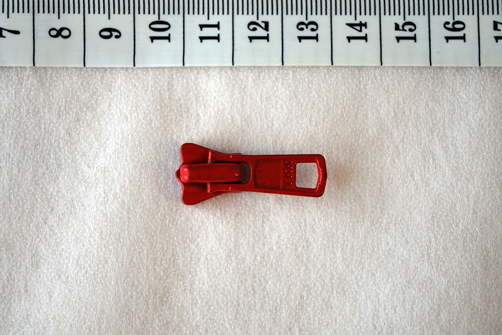 Red No10 Chain - #10 YKK VISLON Metal Slider (Original YKK zipper)