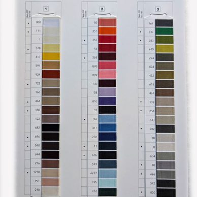 Gutermann Skala Tera Shade Card 2024 page 1- William Gee UK