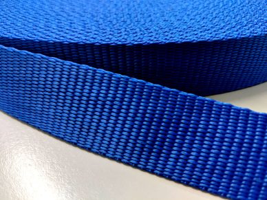 Polypropylene Webbing 25mm in Blue - William Gee UK