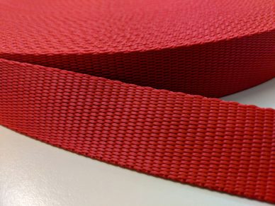 Polypropylene Webbing 25mm in Red - William Gee Uk