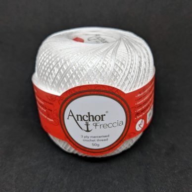 Anchor Freccia 12 Crochet Thread White - William Gee Haberdashery