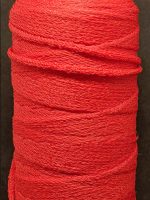 Soft Fuzzy Elastic 2mm round Fluorescent Red Closeup - William Gee UK