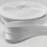 Satin Bias Binding 19mm White - William Gee UK