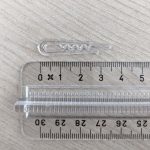 Clear Nylon Shirt Clips 35mm WITH MEASUREMENT - William Gee UK