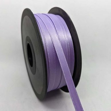 Satin Ribbon 6.5mm Lavender - William Gee UK