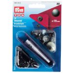 Prym Anorak Press Fasteners Black 15mm - William Gee Uk