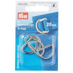 Prym D Rings Silver 20mm 555220 - William Gee Uk