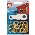 Prym Eyelets With Washers Gold 11mm 541371 - William Gee UK