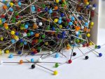 Colour-Headed Pins Box of 1000 pins - William Gee UK