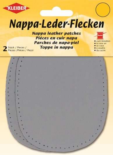 Kleiber Nappa Leather Patch Light Grey - William Gee UK