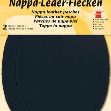 Kleiber Nappa Leather Patches Black - William Gee UK