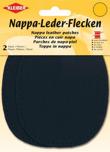 Kleiber Nappa Leather Patches Black - William Gee UK