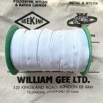 Economy Elastics White 18mm - William Gee UK