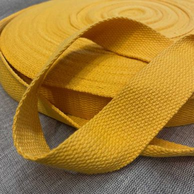 Poly Cotton Webbing 45m Sunflower Yellow 2 - William Gee Uk