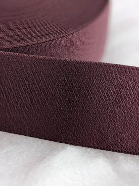 Prym Woven Elastic 50mm in Burgundy - William Gee UK