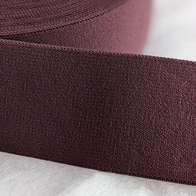 Prym Woven Elastic 50mm in Burgundy - William Gee UK